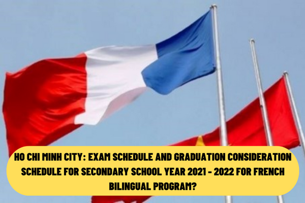 Ho Chi Minh City, Vietnam: Exam schedule and graduation consideration schedule for secondary