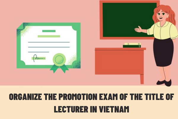 What is included in the application and conditions to register for the promotion exam for the title of class 1 senior lecturer in Vietnam?