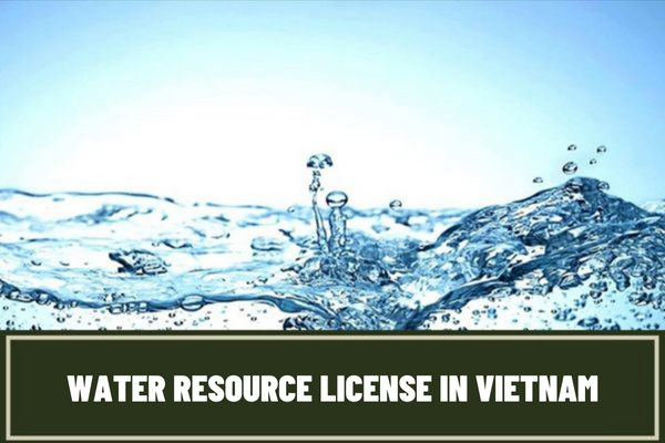 Which agency receives the application for a water resource license in Vietnam? What is the procedure for granting licenses for exploration, exploitation and use of water resources?