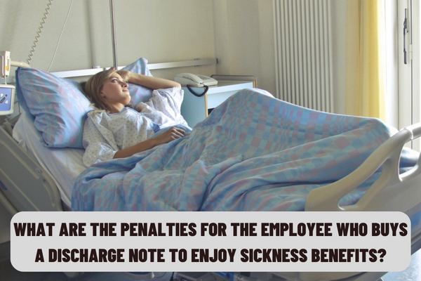 Can I apply for re-issuance of a discharge note when I lose it? What are the penalties for the employee who buys a discharge note to enjoy sickness benefits?