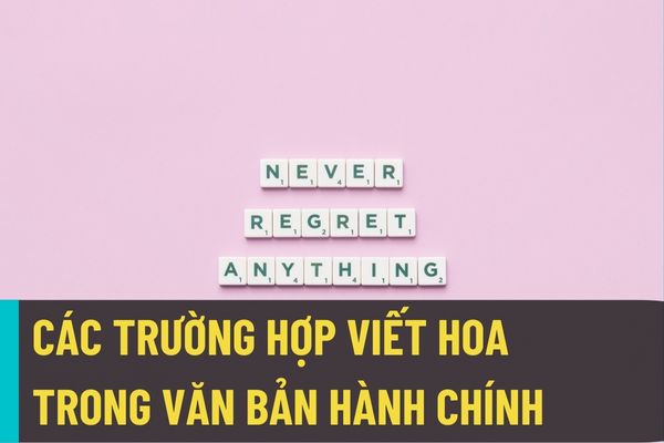 Các trường hợp viết hoa trong văn bản hành chính được thực hiện theo quy định của Nghị định 30/2020/NĐ-CP?