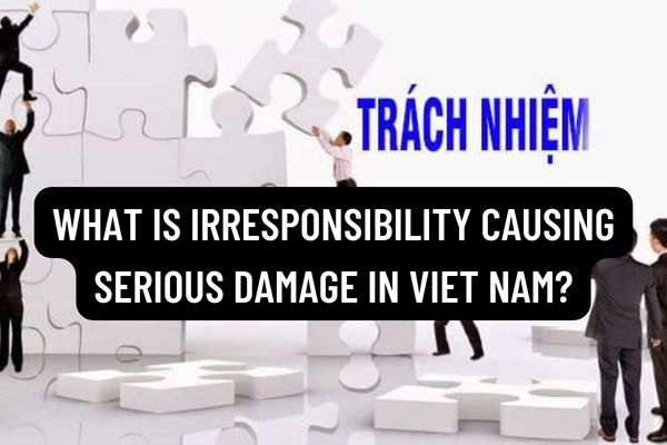 What is irresponsibility causing serious damage in Viet Nam? Negligence causing serious damage can be punished by how many years?